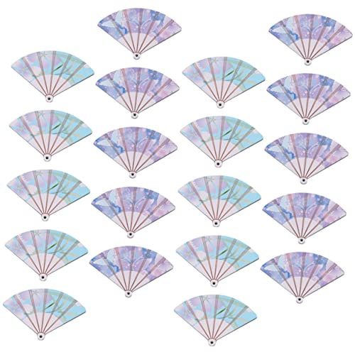 BELLIFFY 20pcs Wooden Fan Charms Hairpin Accessories for Jewelry Making Hairpin Fan Charms Crafting Supplies for Diy Projects and Necklace Decorations