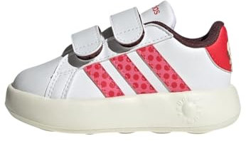 adidas Unisex Kids Disney Minnie Maus Kids Grand Court 2.0 Schuh Cloud White/Pink Fusion/Pure Ruby 21