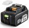 Batterie de Rechange 18V 5.0Ah pour Makita BL1850 BL1850B BL1860B BL1860 BL1840B BL1840 BL1830 BL1835 BL1845 194204-5 LXT-400 avec indicateur LED et Couvercle de Batterie