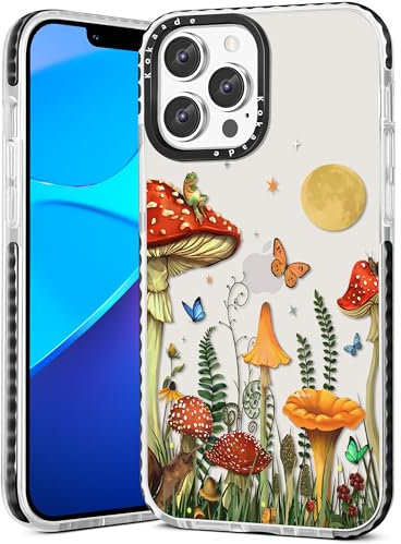 Kokaade for iPhone 12 Pro Max Case for Women Girls - Cute Kawaii Mushroom Butterfly Design Fashion Phone Cover Girly TPU Funda for iPhone 12 Promax