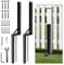 comeder 2 Pack Fence Post Repair Kit, Fence Supports for Wooden Posts with Nails, Heavy Duty Fence Post Repair Stakes, Ground Spike for Repairing Tilted Broken Wooden Fence