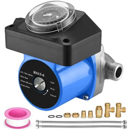 Bomba De Recirculación De Agua Caliente, Bomba De Calentador De Agua Instantánea De 100 W, Flujo Máximo 38l/min, Presión Máxima 0.6bar/9.57psl, para Calentadores De Agua De Tanque/Electricidad