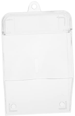 BAZEITFLOW Doorbell Cover Transparent Rainproof Shield for Outdoor Use for Doorbell Easy to Install for Front Door and Business Entrances