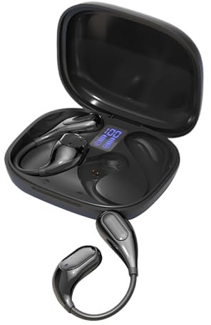 Over the Ear Earbuds, Sports Wireless Ear Buds, Lightweight Secure Fit, Travel Headphones, Ideal for Motorcycle Rides, Gym Workouts, Airplane Trips, Cycling Adventures, Multicoloured