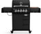BURNHARD EARL Black 3-Brenner Gasgrill Edelstahl inkl. Heckbrenner, mit Edelstahl-Grillrost, inkl. stabiler Abdeckhaube, Seitenkochfeld mit Infrarot Keramikbrenner