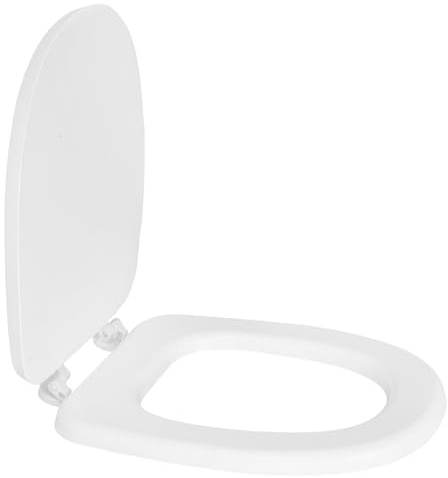 SEWACC Foam Padded Toilet Seat Cover Soft Cushion Replacement for Standard and Elongated Toilets White U-Shaped Thickened Foam Cushion Bathroom and Rv Use