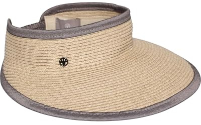 LOEVENICH Damen Visor | ultraleicht atmungsaktiv | elastisch | breiter Schirm Light Sand