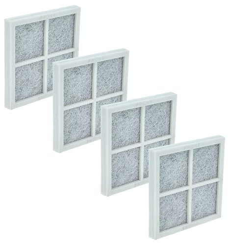 vhbw 4x Filter kompatibel mit LG LMXC23746D, LMXC23746S, LMXC23796D, LMXC23796S, LMX30995ST, LMX31985ST Kühlschrank - Aktivkohlefilter