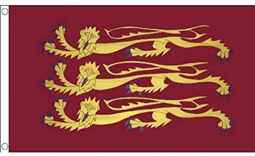 AZ FLAG - Flagge Richard Löwenherz - 90x60 cm - König Von England Fahne 100% Polyester mit Messing-Ösen - 50g