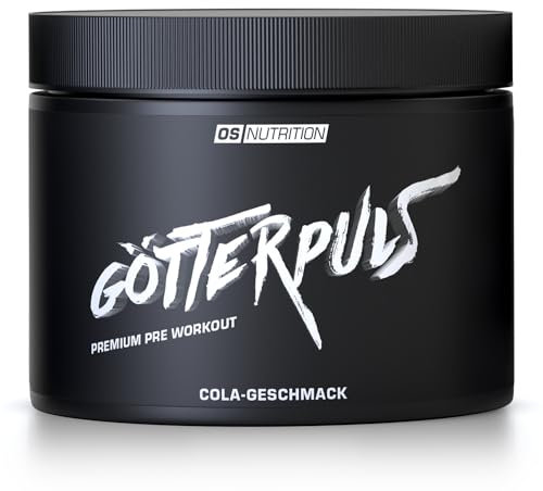 OS NUTRITION Götterpuls Premium Pre Workout Booster Cola-Geschmack, Pulver 308g