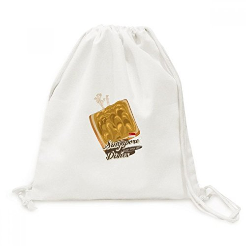DIYthinker Traditionelle Singapur Kaya Toast Leinwand Rucksack-Reisen Shopping Bags