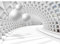 Runa Art - Fototapete 3D Abstrakt - Vlies Wand Tapete Wohnzimmer Schlafzimmer Moderne Wanddeko Weiss 528 x 280 cm 9223015c