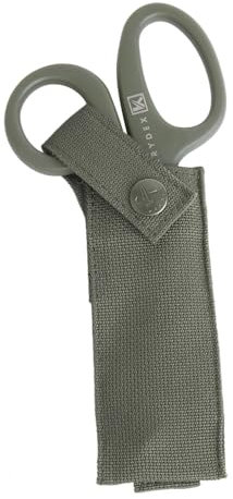 KRYDEX Cesoie mediche tattiche da 19 cm e custodia tattica EMT a forbice porta attrezzi manuali MOLLE (custodia G + set di forbici)