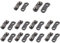Tanmo 10 Sets 3/8 Zoll Kettenglieder Reparaturbänder 10 x Reparaturset Sägekette 3/8 LP