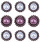 Ciieeo Brads Basteln Scrapbooking Mini 20 Pcs Perle DIY Vintage Metal Papierverschluss für Album- Scrapbook Dekorationen (Gemischte) Metall Brads Verschluss Scrapbooking