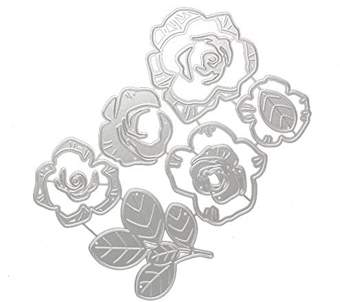 Weihnachten Stanzschablone Stanzbögen Blätter Blumen Prägeschablone Silber Stanzformen Stanze für DIY Weihnachten Anhänger Scrapbooking Basteln Fotopapier Journaling Cutting Dies Weihnachten Motive