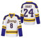LEGEND 8 LEGACY24 Herren Legend 8 24 Movie Ice Hockeytrikot genäht, Weiß, L