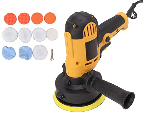 Poliermaschine, Polierer Waxer Kit PVC Stufenlose Drehzahlregelung Geräuscharmes Getriebe für Möbel (EU-Stecker 220V)