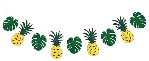 Toyvian Dekorationszubehör Für Strandpartys Hawaii-Banner Hawaii-partydekore Hawaii Flagge Ziehen Strand Schmücken Pineapple Banner