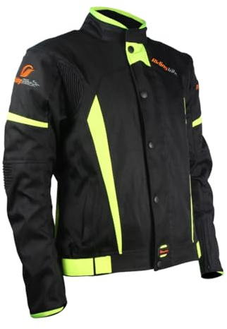 Msport Giacca Moto 4 Stagioni Impermeabile, Giacca Moto con Interno Termico Rimovibile, Antivento e Antipioggia - XL