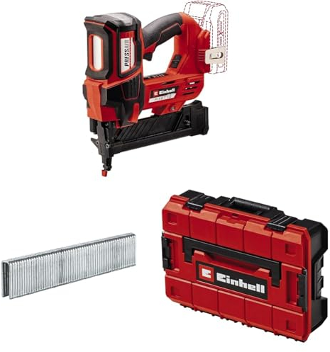 Einhell Professional Akku-Tacker FIXETTO 18/38 S Power X-Change (18 V, 60 Schläge/min, max. 38 mm Klammerlänge, Einzel-/Serienschuss, inkl. 3.500 Klammern, ohne Akku, inkl. E-Case)