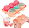 dellyy Eiswürfelform, Eiswürfelbehälter mit Rose und Herz, Eiswürfelform silikon, Eiswürfelbehälter mit Deckel, Ice Cube Tray BPA-Frei für Eis, Whiskey, Cocktail, Saft, Kaffee (Herzform und Rose)