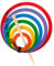 Jamso Design - Regenbogen-Wurfspiel RingGo, Holzringe, Ringespiel, Outdoor-Spiel, Waldorf Style, Gartenspiel