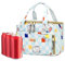 Vriusi Lonchera aislada de dibujos animados, lonchera con diseño de gato para la escuela, bolsa térmica reutilizable de picnic, lonchera para niños con diseño de gato, bolsa de almuerzo escolar