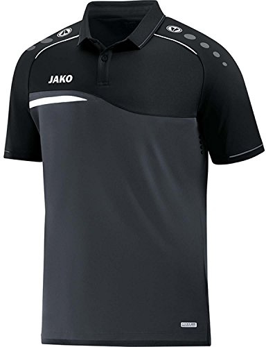 JAKO Herren Competition 2.0 Polo T-Shirt, rot/schwarz, 3XL, 6318