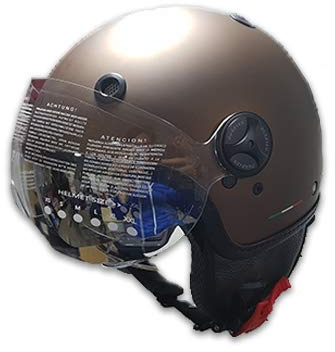 CASCO MOTO NUDO DURALEU MARRONE OPACO TAGLIA XL