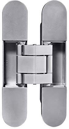 TamBee Invisible Heavy Duty Zinc Alloy Concealed Hidden 3 Way Adjustable Butt Hinge 6 x 2.5 x 1 inch (1 Piece)