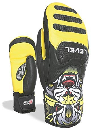 Level Unisex-Kinder Sq Jr Cf Mitt Fäustlinge, gelb, 6 L