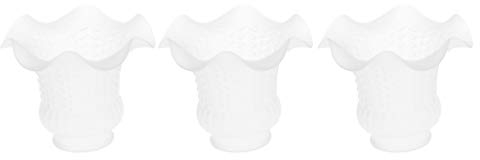 Lot -Jours de Remplacement en Verre de plafonnier -Jours de Ventilateur de Plafond Table Moderne Luminaire Chambre Enfant Décoration, 3pcs