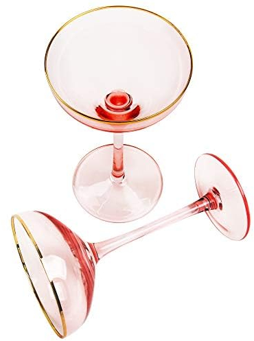 REAWOW Classic champagne glasses Sektgläser Kristall Champagnerkelche 2er set Kristallgläser wie Mundgeblasen, Dessertschale Classic Tower Design