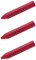 Faber-Castell 187101 - Dreieckradierer Grip 2001 (3X Rot)