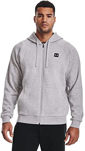 Under Armour Men's UA Rival Fleece FZ Hoodie, Cotton-Blend Fleece Zip Up Hoodie, Soft-Brushed Men's Fleece Hoodie with Full Zip