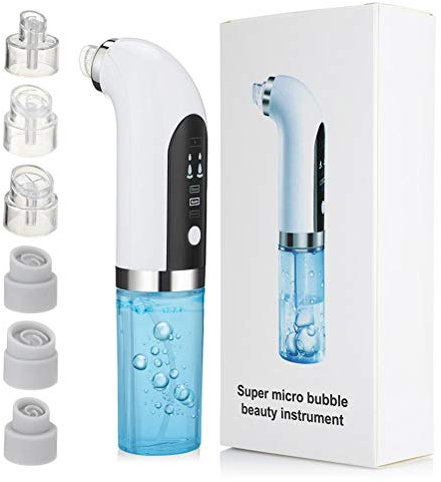 Wawogic Dissolvant de Points Noirs de Petite Bulle électrique Cycle d'eau Rechargeable par USB Pores enlèvement de Bouton d'acné Outil de Nettoyage du Visage d'aspiration d'aspiration