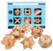 HYMAN 6 Stk Holz Knobelspiele Brainteaser 3D Puzzle Denkspiel Adventskalender Inhalt für Kinder und Erwachsene