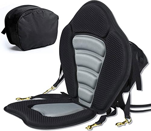 Kajak-Sitz für SUP Board Stand Up Paddle Surfboard Sitz SUP Paddling Paddelboards Gepolsterte Sitz 30x36cm, Rückenlehne 53x46cm schnell und einfach montiert