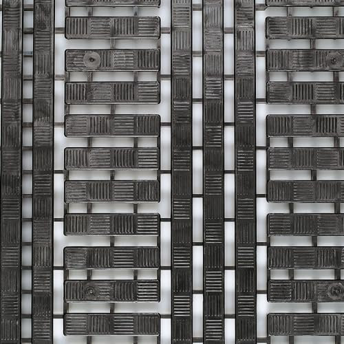 Kunststoff-Bodenrost, Polyethylen, LxB 1200 x 600 mm, VE 5 Stück, schwarz.