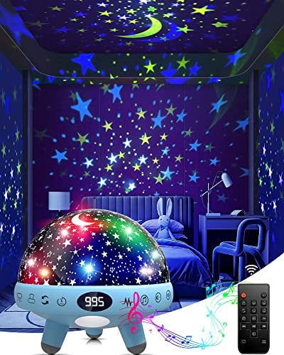YACHANCE Baby Night Light Star Projector for Children Kids Lights Toys for Boys Gifts White Noise Machine with 29 Soothing Sounds.Sound Machine