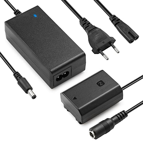 ENEGON NP-FZ100 Dummy Battery AC-FZ100 DC Coupler Adapter Kit Compatible with Sony A6600, A7C, A7III, A7RIII, A7RIV, A9, A9R, A9S, Alpha 9, Alpha 9R, Alpha 9S, Digital Camera