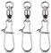 SHADDOCK 15Stk Angeln Kugellager Wirbel mit Duo-Lock Snaps Angelschnur Haken Connectors Angel Zubehör Angelwirbel, Größe(0#-9#) (0#-18LB-15Stk)