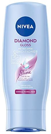 Nivea Hair Conditioner Diamond Gloss With Diamond Particles and With a Valuable Nivea Shine Serum With a Pleasant Fragrance Vegan and 95% Biodegradable 200ml (Pack of 5)