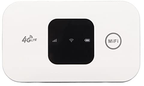 GOWENIC Enrutador WiFi Móvil 4G, WiFi Portátil de Viaje con Batería de 2100 MAh, Punto de Acceso MiFi Móvil, Soporte Multibanda, Admite 10 Conexiones de Dispositivos