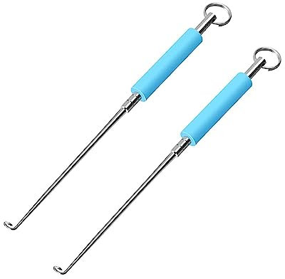 Fishing Hook Remover,2Pcs Disgorger Fishing Stainless Steel Fish Hook Detacher Fishing Hook Quick Removal Unhooking Tool Stainless Steel Easy Fish Hook Remover Fishing Tool Fast Decoupling No Injury