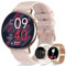 Montre Connectée Femme Appels/Notification Intelligente 1.32 Smartwatch Fréquence Cardiaque Sommeil Oxymètre 3 Bracelets Étanche Trackers d'activité Podomètre Calories Montre Sport pour iOS Android