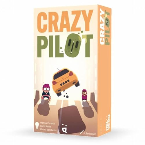 Helvetiq HELEVTIQ – Crazy Pilot – Rennspiel ab 8 Jahren – Pilote Deine Karten wie EIN Lenkrad und sei der erste bei der Ankunft – für 2 bis 6 Spieler – 99265