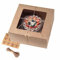 WVOPIAHY Tortenkartons Braunes Kraftpapier,Kuchenkarton mit Sichtfenster Kuchenboxen 26x26x13cm,10 Zoll Konditorkarton, Tortenbox(10 Stück mit Schnur und Aufkleber)