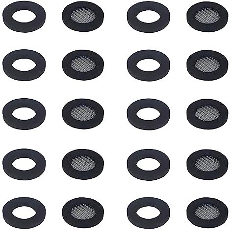 DEZ 20Pc Caoutchouc Et Joint Fibre,Joint Robinet,Vanne À Levier À Main,Vanne D'Arrêt,Joints D Étanchéité Plomberie,Joint Robinet Exterieur,Joint De Robinet d'eau,Filtre À Rondelles,Filtre À Rondelle